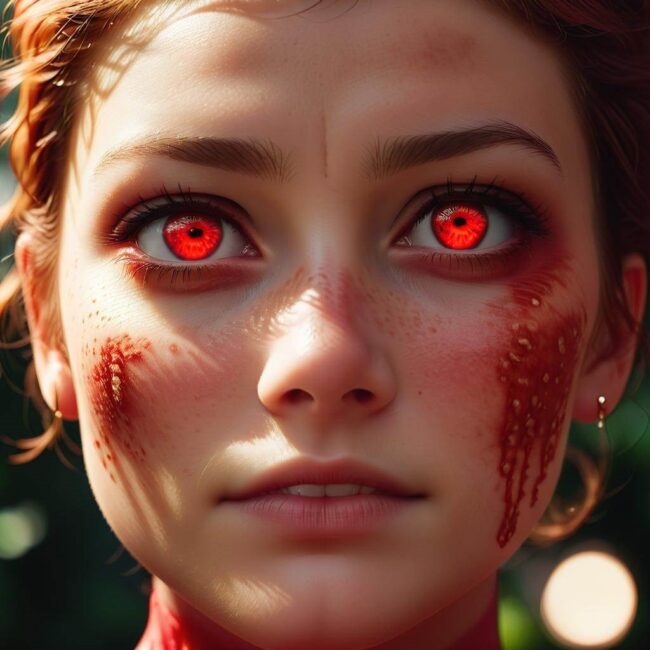 Czerwona wysypka pod oczami u osób starszych