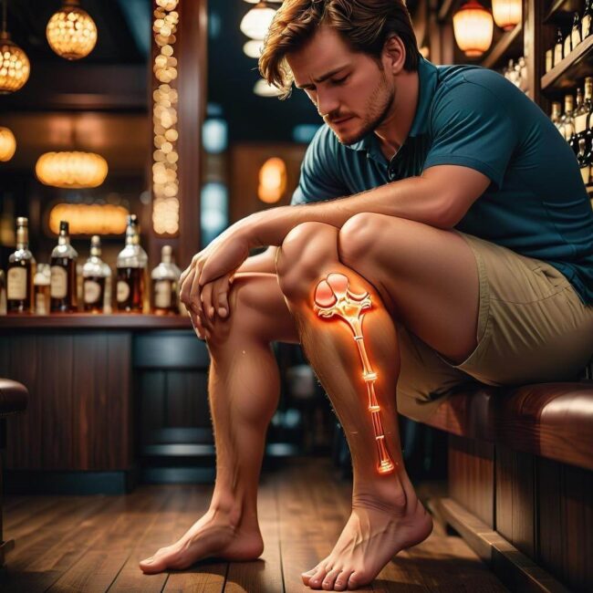 Czy reumatyzm kolan może być spowodowany alkoholem