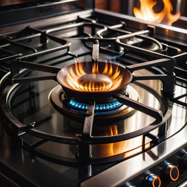 Czyszczenie palników kuchenki gazowej