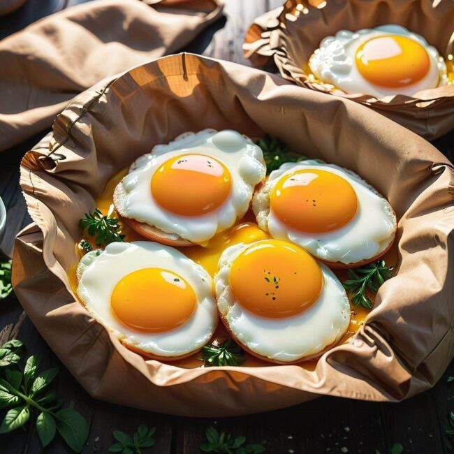 Jajka gotowane na twardo w koszulkach