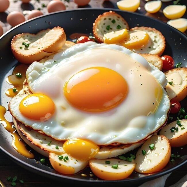 Jajko smażone bez tłuszczu kaloryczność