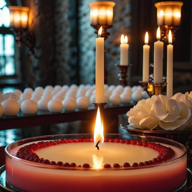 Jak długo pali się świeca chrzcielna