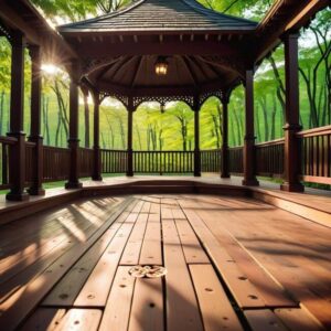 Montaż podłogi winylowej w altanie