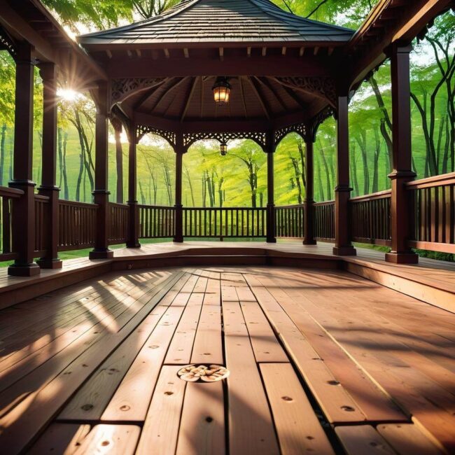 Montaż podłogi winylowej w altanie