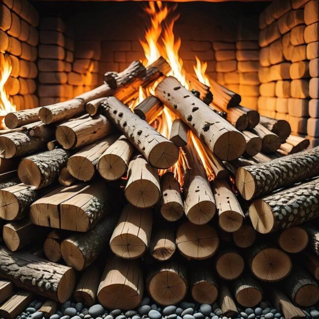 Najlepszy sposób układania drewna w kominku