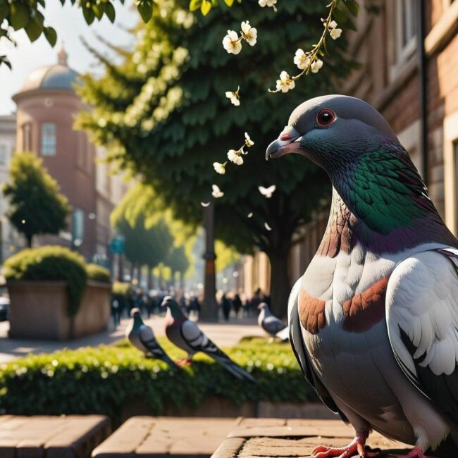 Odrzucające zapachy dla gołębi w otoczeniu