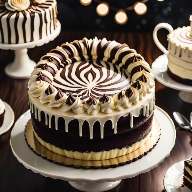 Pyszne ciasto zebra dla początkujących