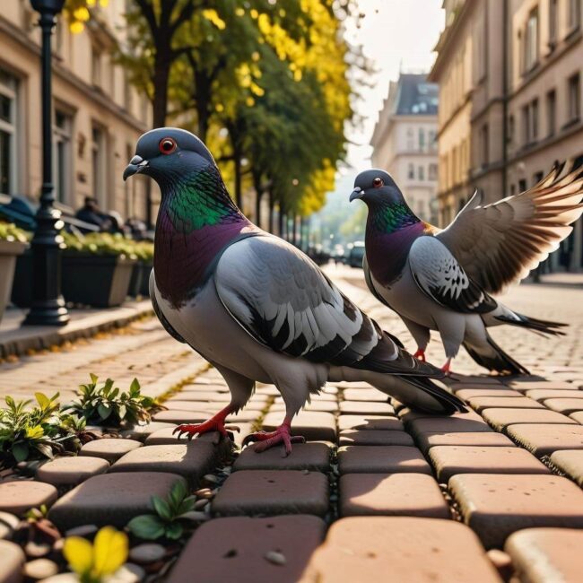 Skargi na niszczenie mienia przez gołębie