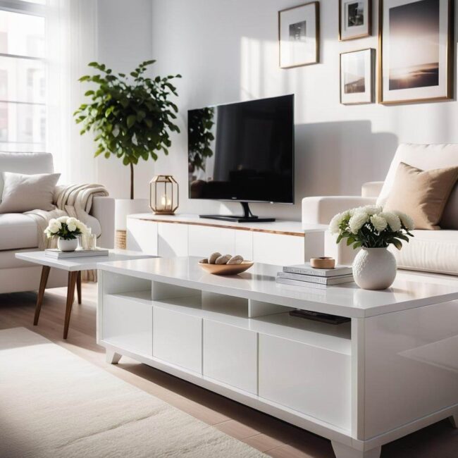 Uchwyty nierdzewne do białych mebli