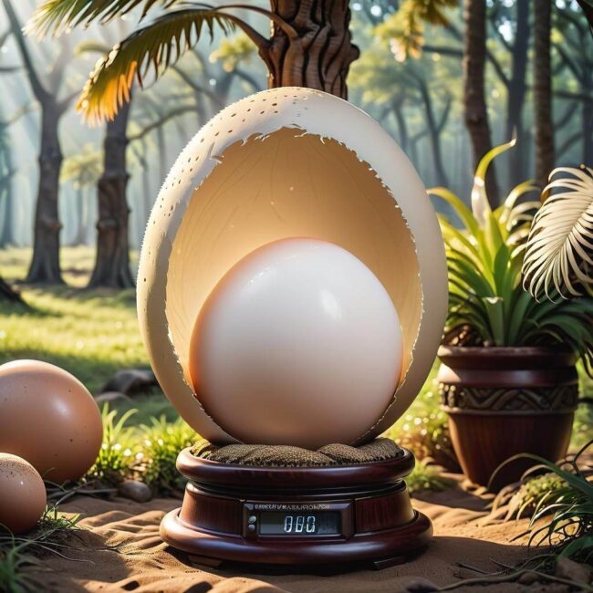 Waga jajka strusia jednostki