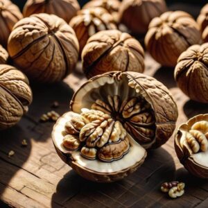 Waga orzecha włoskiego zewnętrzną powłoką