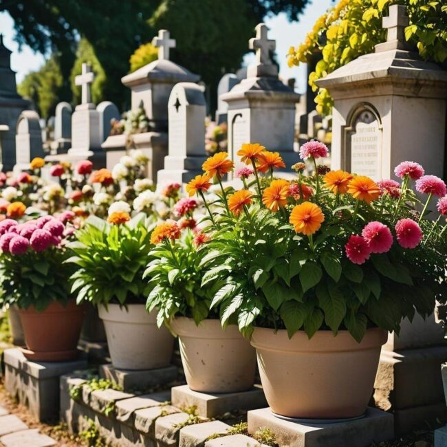 Wytrzymałe kwiaty na grobach