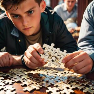 Wzmacnianie zdolności skupienia uwagi poprzez układanie puzzli