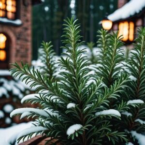 Zabezpieczanie rozmarynu przed mróz