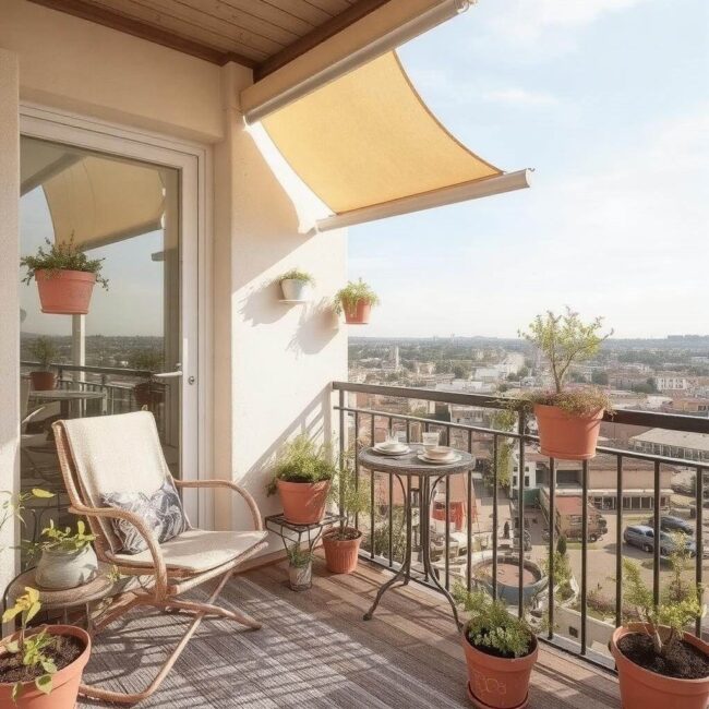 Efektywne zasłony przeciwsłoneczne na balkon