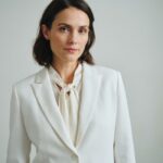 Jaka bluzka do białej marynarki